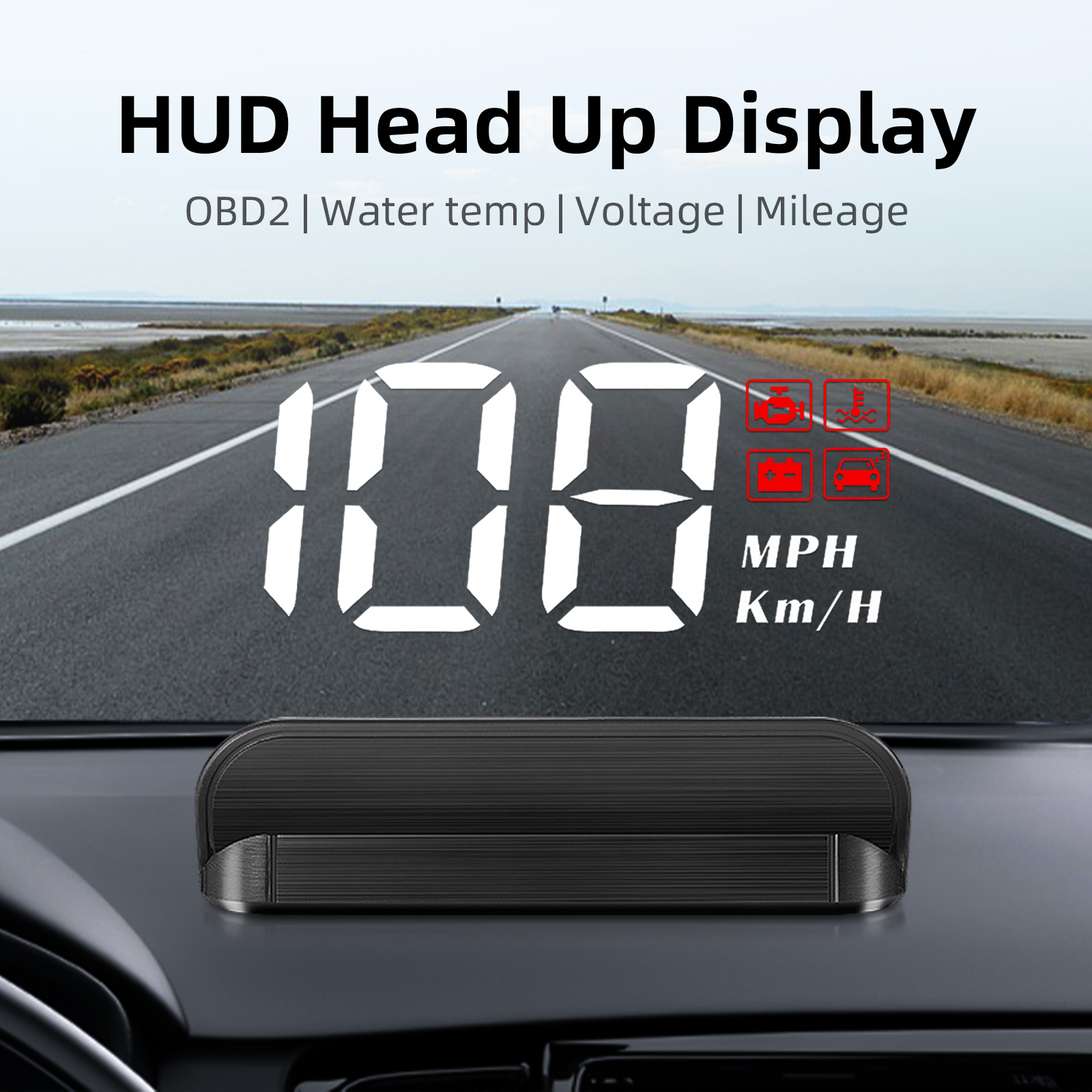 M3 HUD Obd2 Head-Up Display Di - Anemometer Wind Speed recension och pris