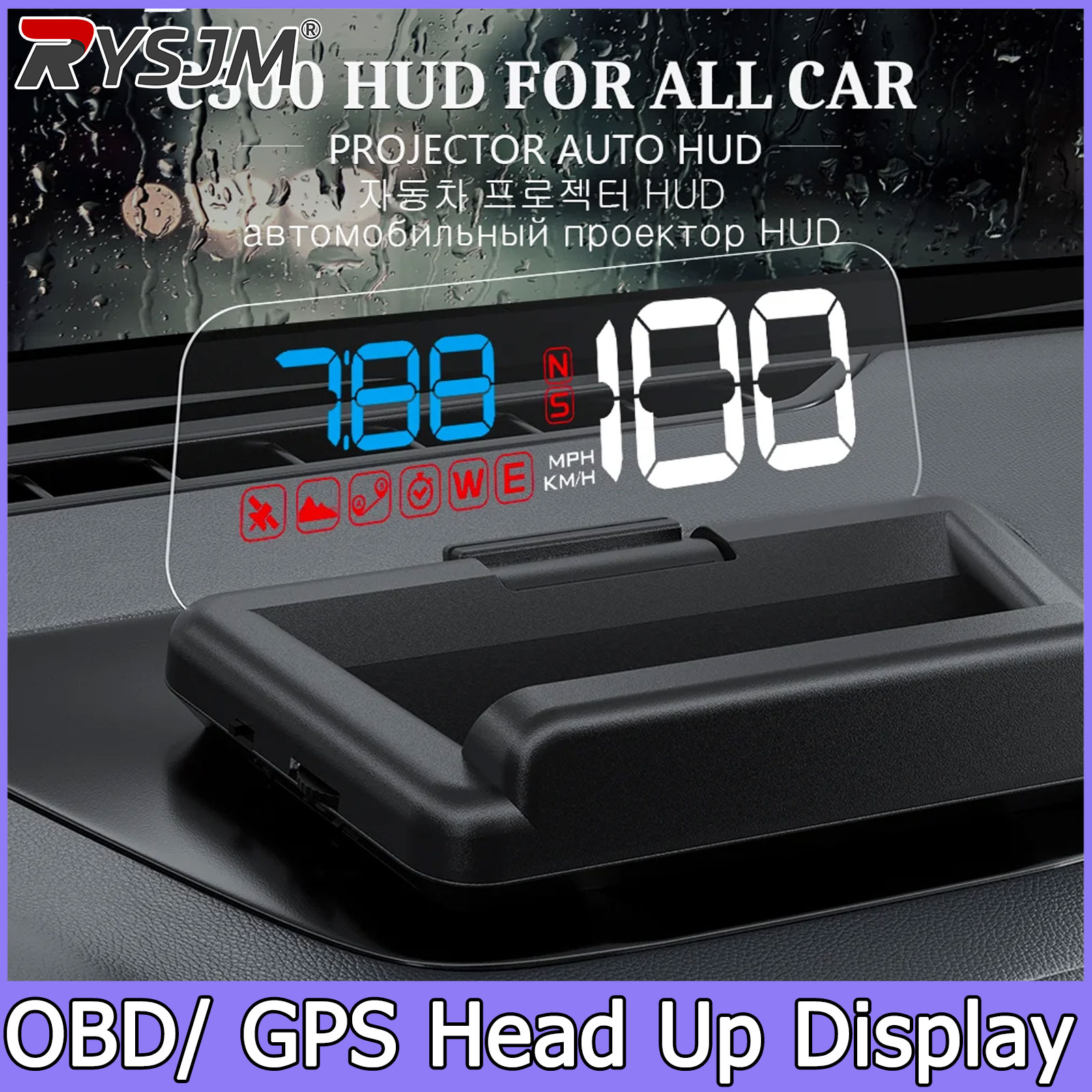 C500/T900,OBD/GPS HUD Auto Hea - Anemometer Wind Speed recension och pris