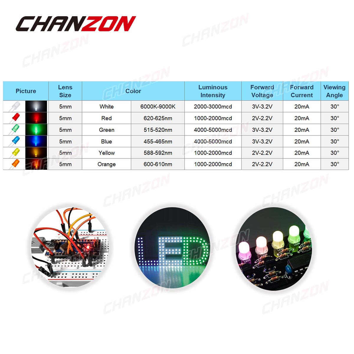 5mm Diffused LED Diode Kit Lam - Science Hobby Kit recension och pris