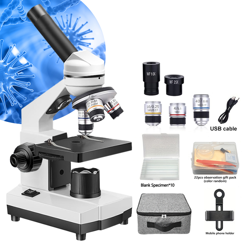 Portable Biological Optical Co - Microscope Compound 40X recension och pris
